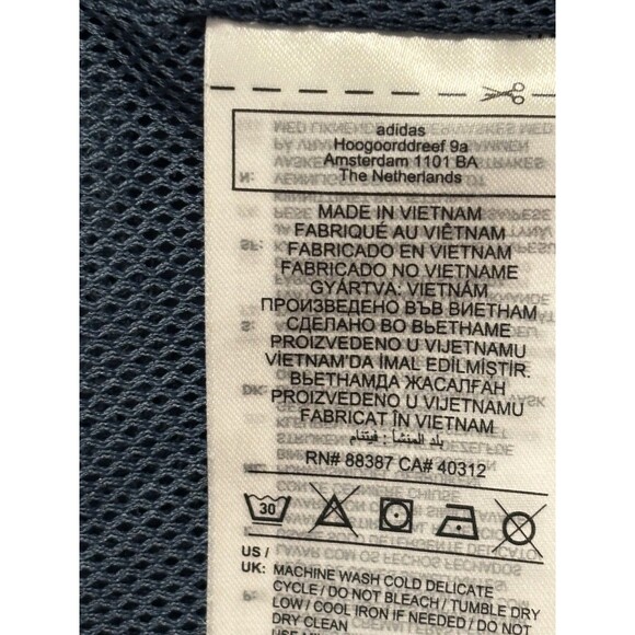 Adidas Men’s Jacket Hoodie Rain Mellow Ride Club Windbreaker Navy Color Sz S - Picture 15 of 16